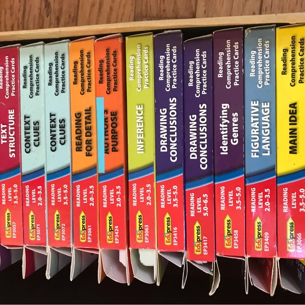 13 Reading Comprehension Card Sets